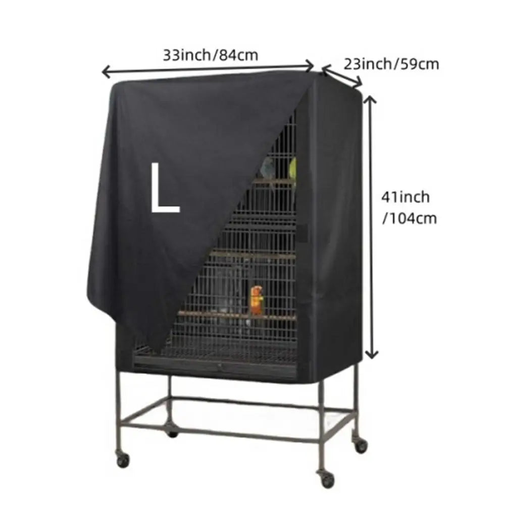 Washable Waterproof Bird Cage Cover - Adjustable Night Cover for Parrots