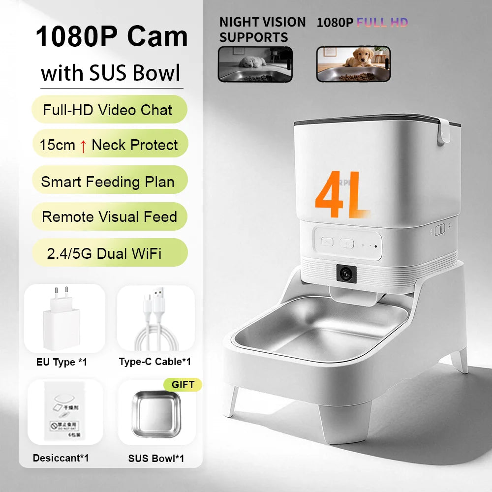 Automatic Pet Feeder & Gravity Waterer Options