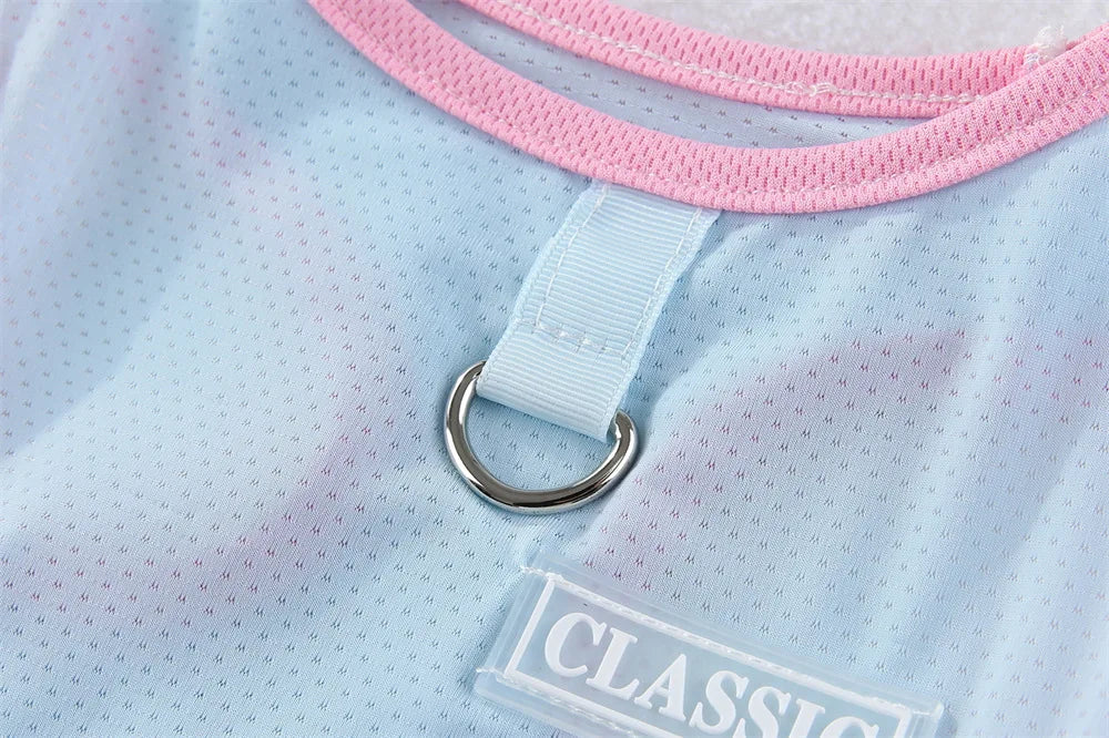 Breathable Mesh Cooling Vest with D-Ring for Small Dogs