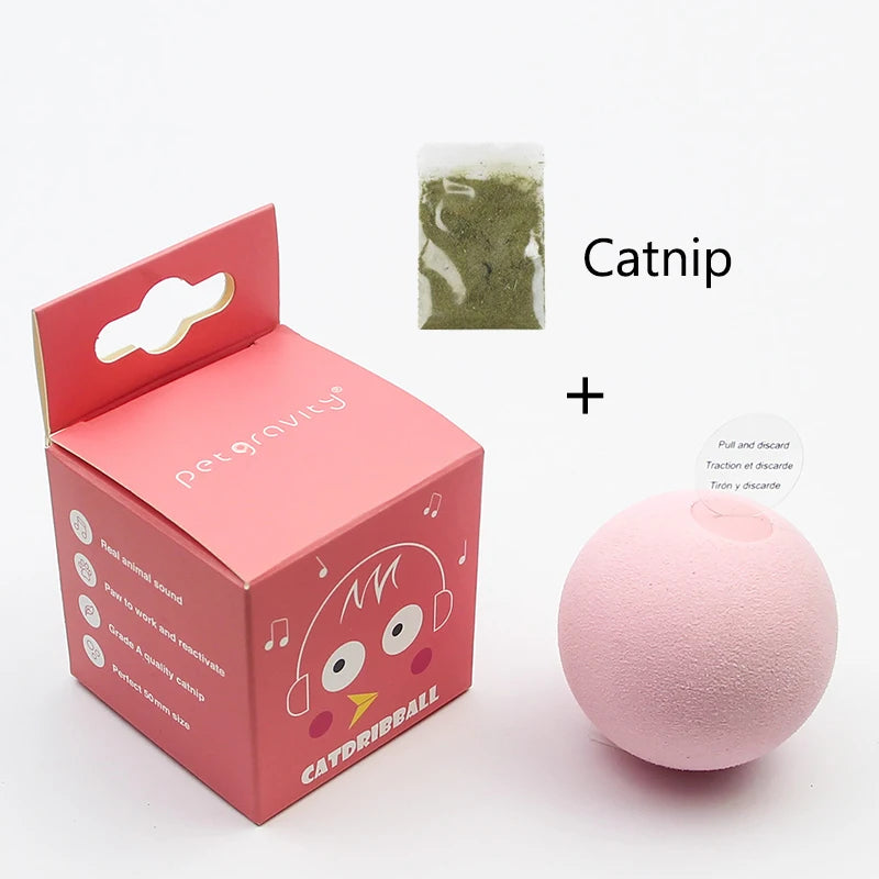 Sound Ball Cat Toy — Animal Noise Squeaky Ball for Cats & Kittens
