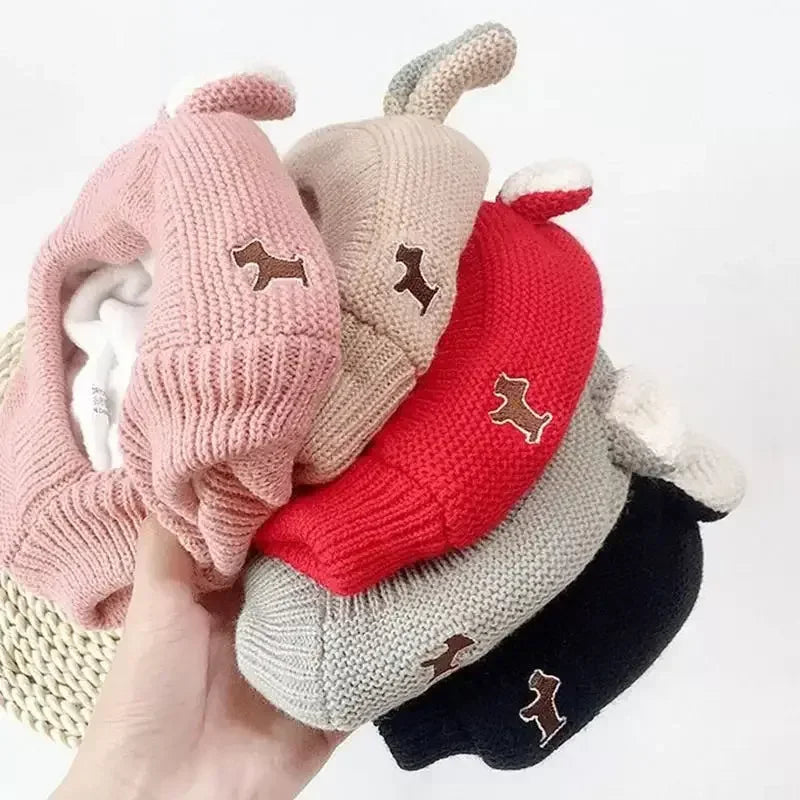 Knitted Winter Hat for Medium & Large Dogs