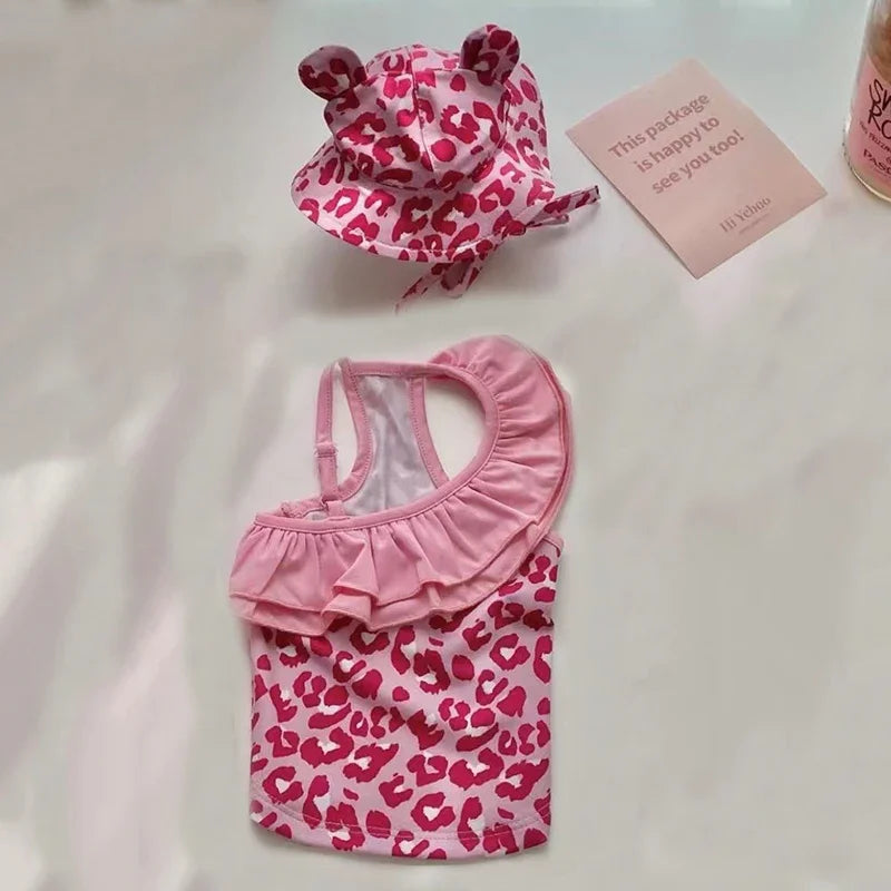 Dog Bikini & Swim Cap Set