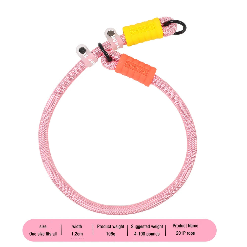 Anti-Slip Nylon Dog Lead — Lightweight & Wear-Resistant