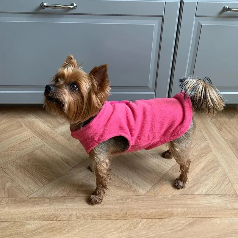 Gilet Polaire pour Petits Chiens et Chats | Manteau d'Hiver Chaud pour Chihuahuas et Bouledogues Français