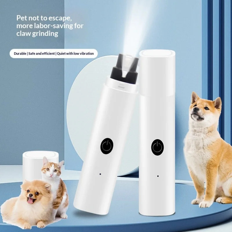 Quiet Pet Nail Grinder with Safety Guard & LED Light