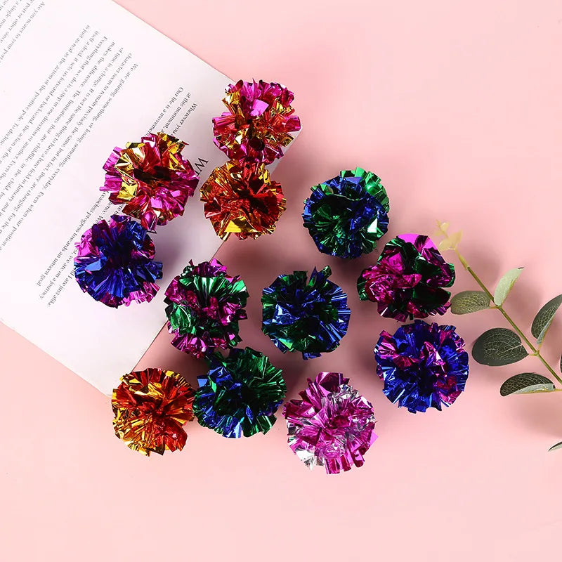 Ringing Paper Ball Cat Toys - 10 Pack Interactive Play Balls