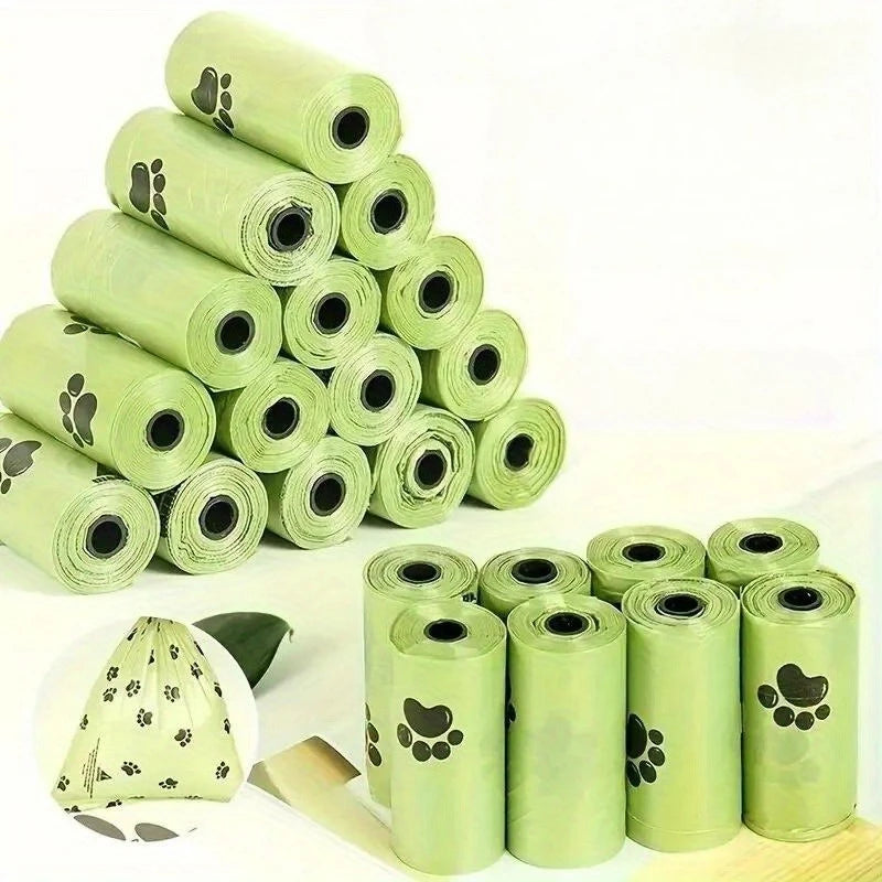 Biodegradable Dog Poop Bags with Dispenser — 15 Bags Per Roll