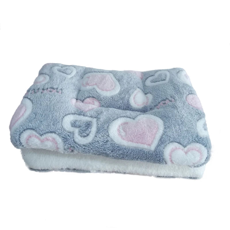 Thickened Fleece Pet Bed Mat – Washable Warm Blanket for Dogs & Cats