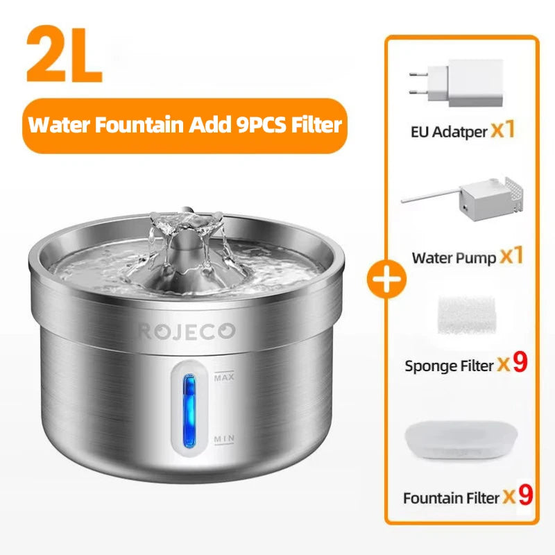 Stainless Steel Smart Pet Water Fountain