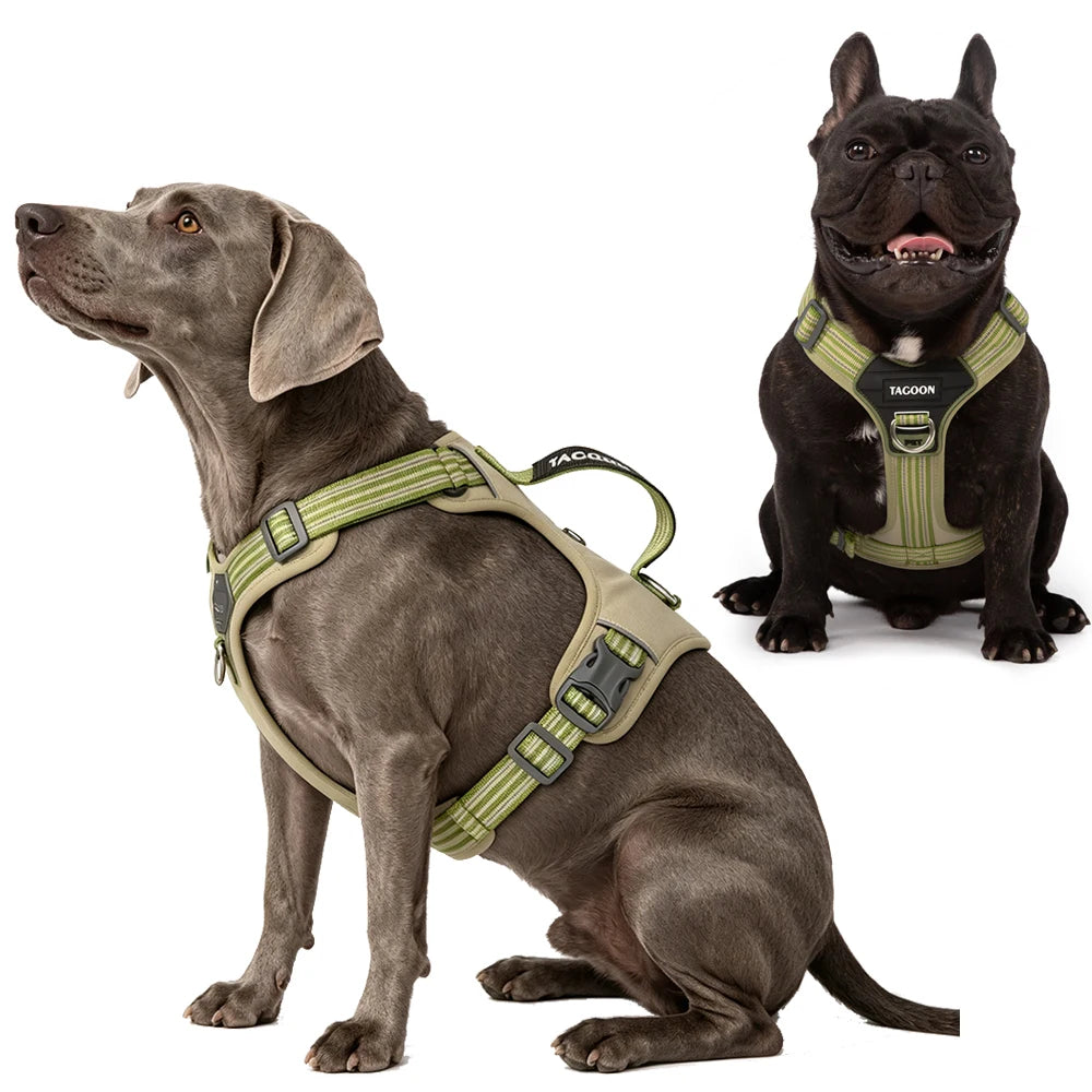 No Pull Big Dog Harness with Handle for Small Medium Large Dogs Weimaraner Doberman Pinscher Fashion Durable Pet Vest Harnesses