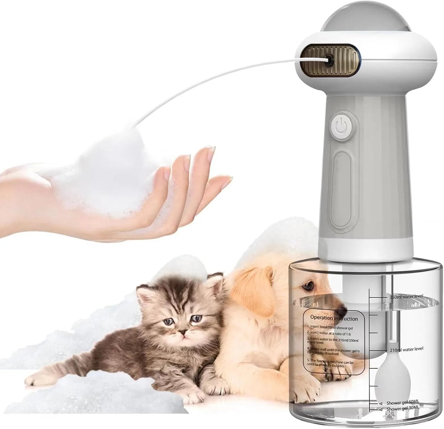 Machine à mousse électrique automatique pour animaux de compagnie