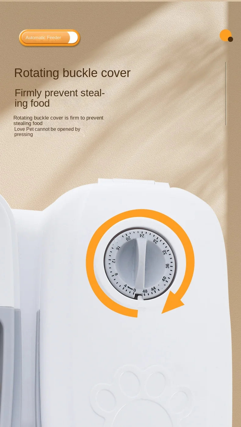 Single-Meal Automatic Pet Feeder with Timer & Cooling Pack