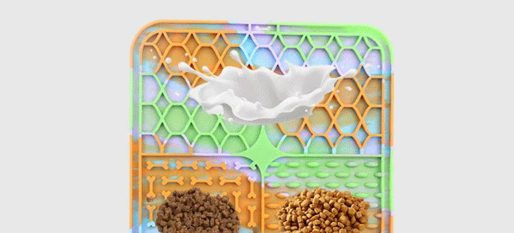 Silicone Lick Mat for Dogs — Slow Feeder & Bath Distraction