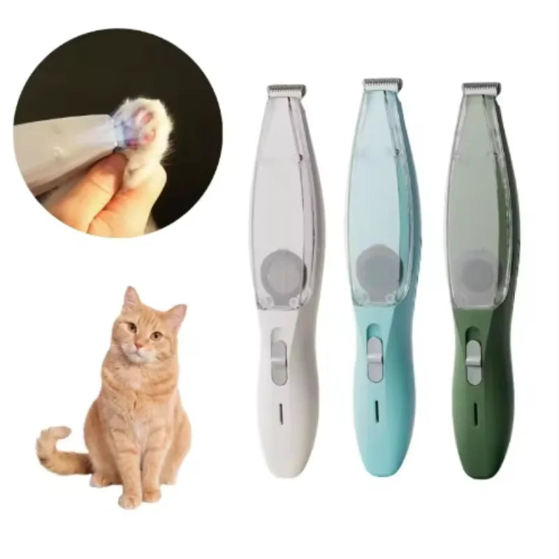Rechargeable Pet Hair Trimmer with Suction