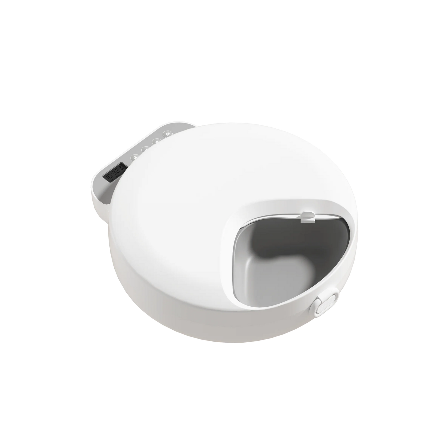 Distributeur automatique de nourriture humide, quatre mangeoires pour animaux pour différentes nourritures, gamelle pour chat avec nourriture sèche et humide et blocs réfrigérants