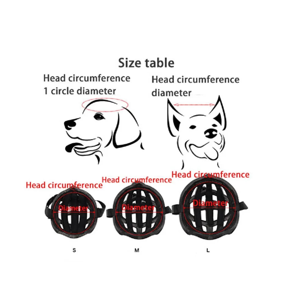 Adjustable Safety Helmet for Dogs – Outdoor & Motorcycle