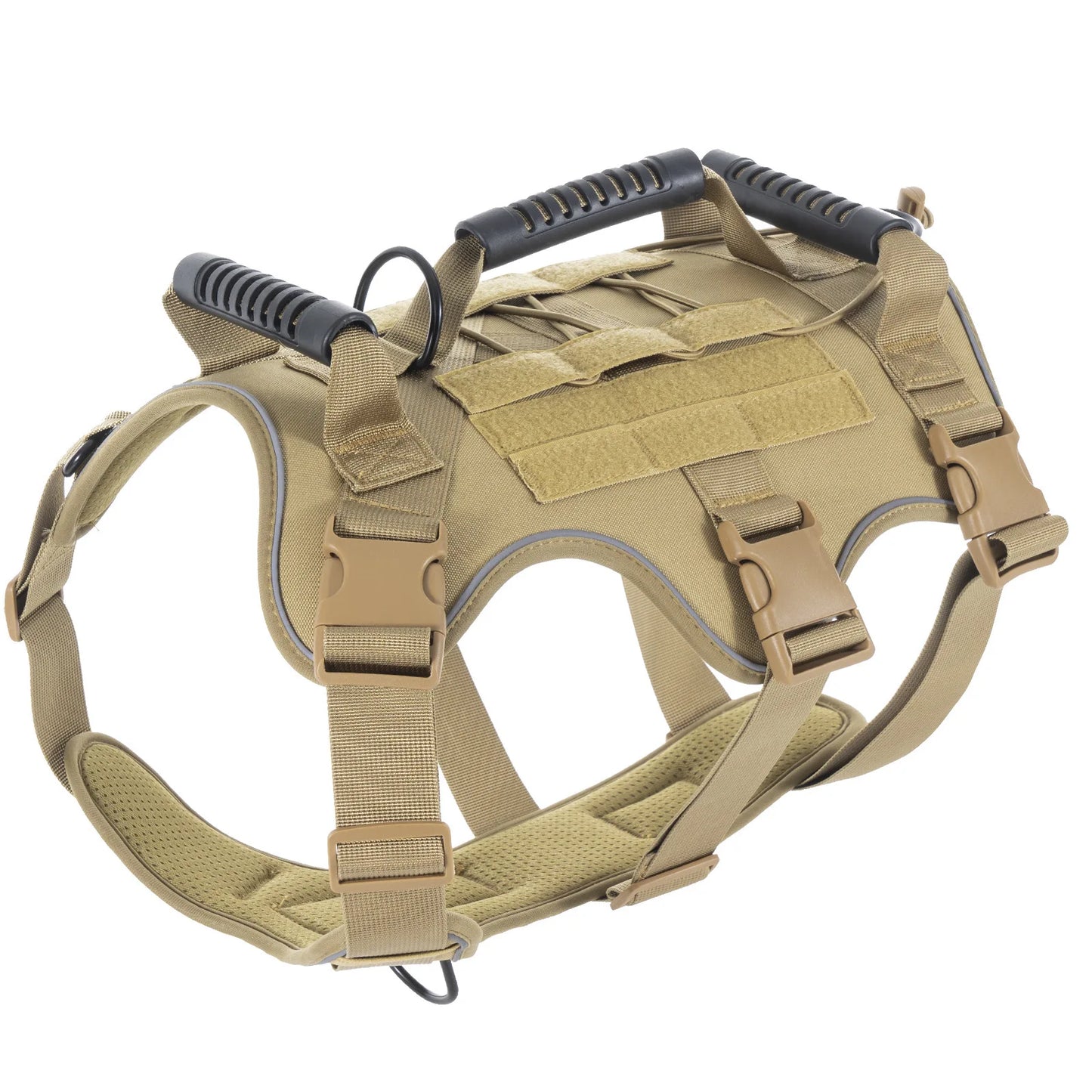 Gilet tactique militaire avec harnais et laisse pour grands chiens