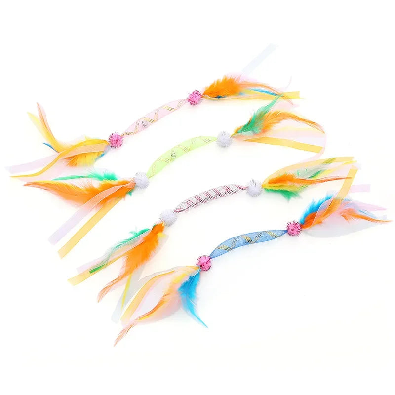 Feather Teaser Wand Cat Toy