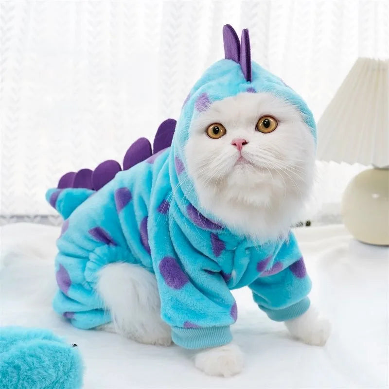 Dinosaur & Animal Costume Jumpsuit for Small Dogs & Cats