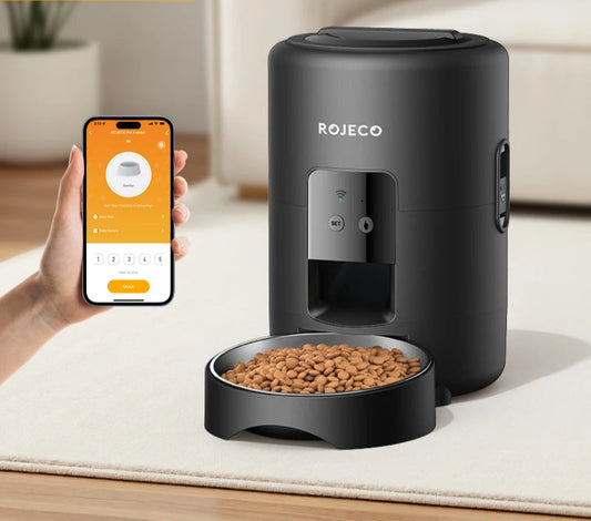 Smart Automatic Pet Feeder 2L - Wi-Fi App Control Food Dispenser for Cats & Dogs
