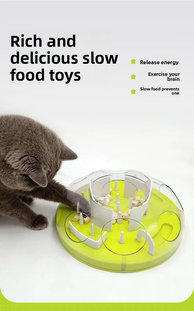 Interactive Cat Maze Puzzle Feeder