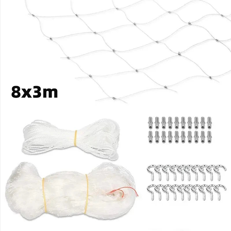 Cat Safety Net for Balconies, Windows & Stairs – Anti-Fall Nylon Mesh
