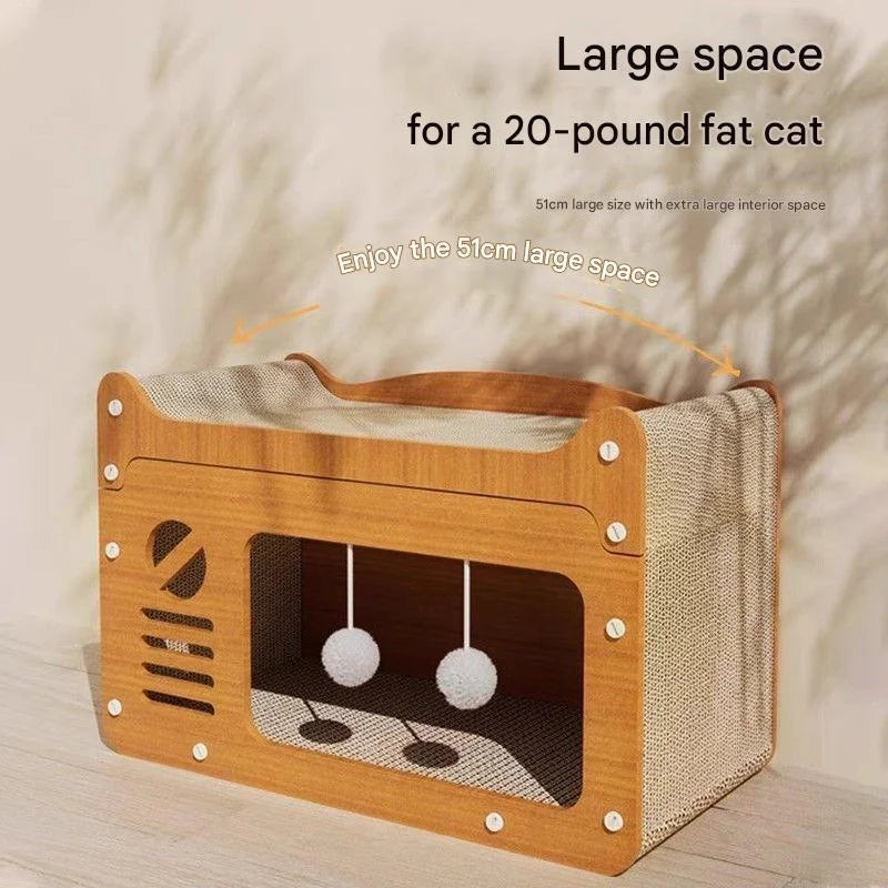 2-in-1 Cat Scratching Board & Post