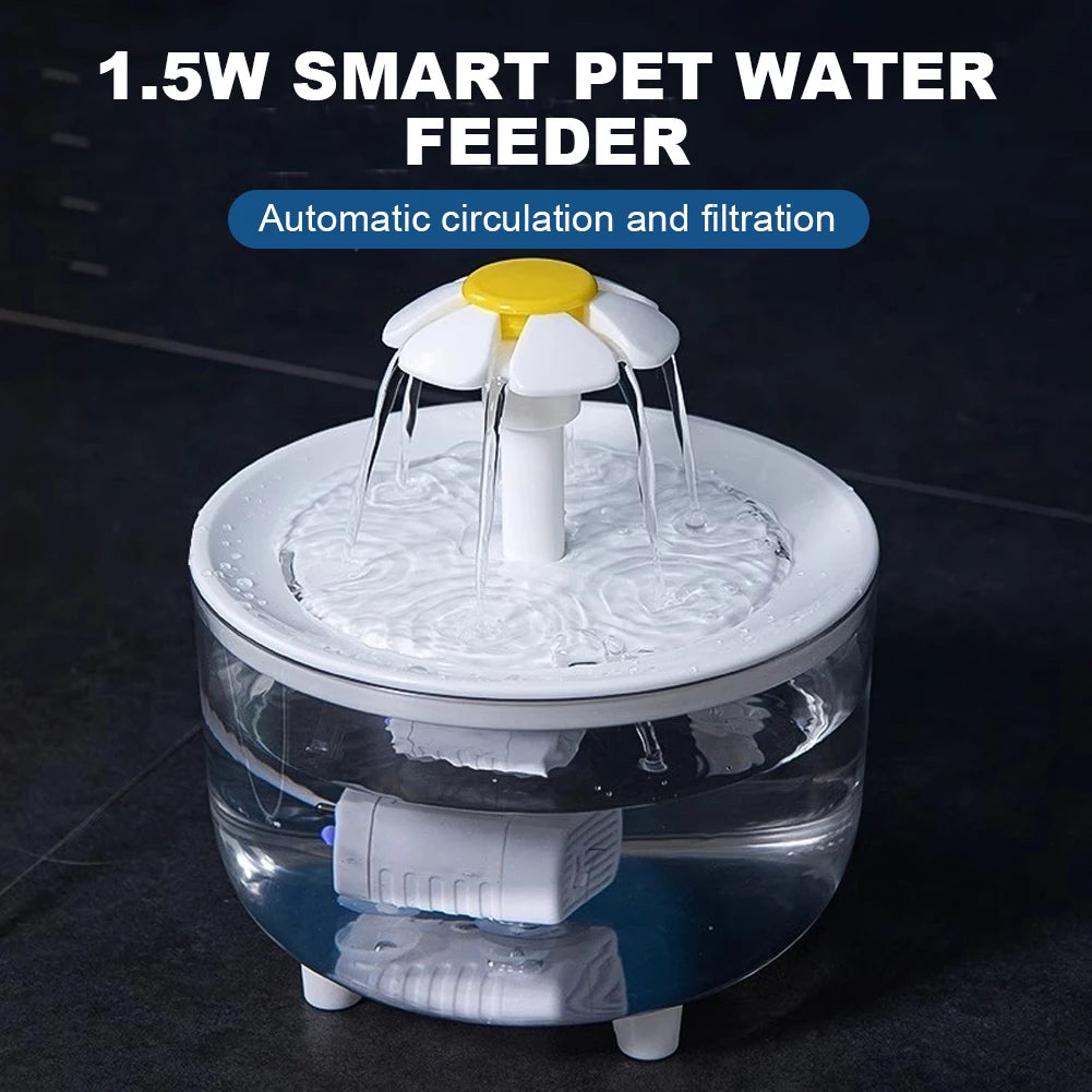 Automatic Cat Water Fountain with Filter | 1200ml Silent USB Dispenser