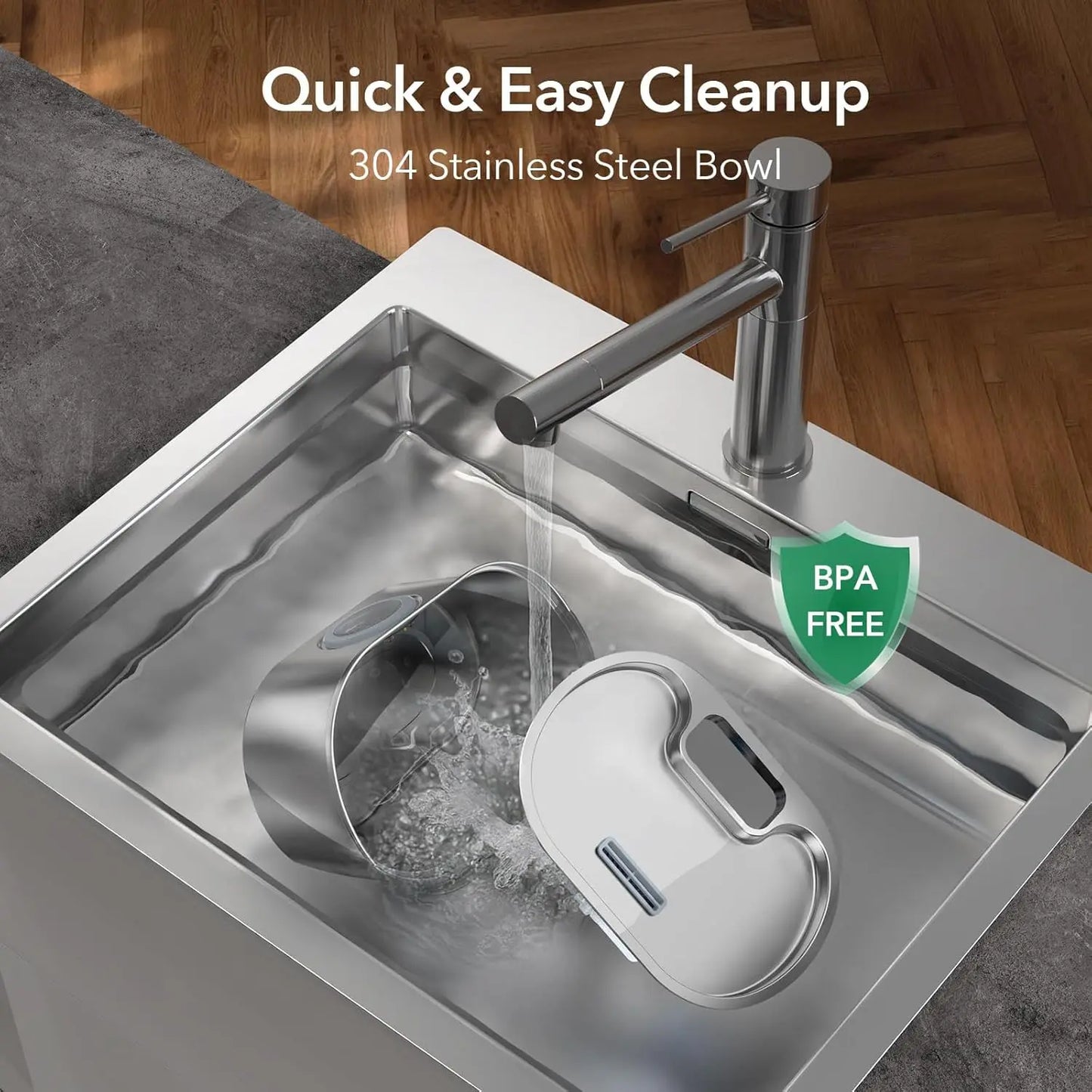 3.2L Wireless Stainless Steel Pet Water Feeder Auto Cat Fountain faucet Smart Dog Water Dispenser Visual Window Drinking Bowl