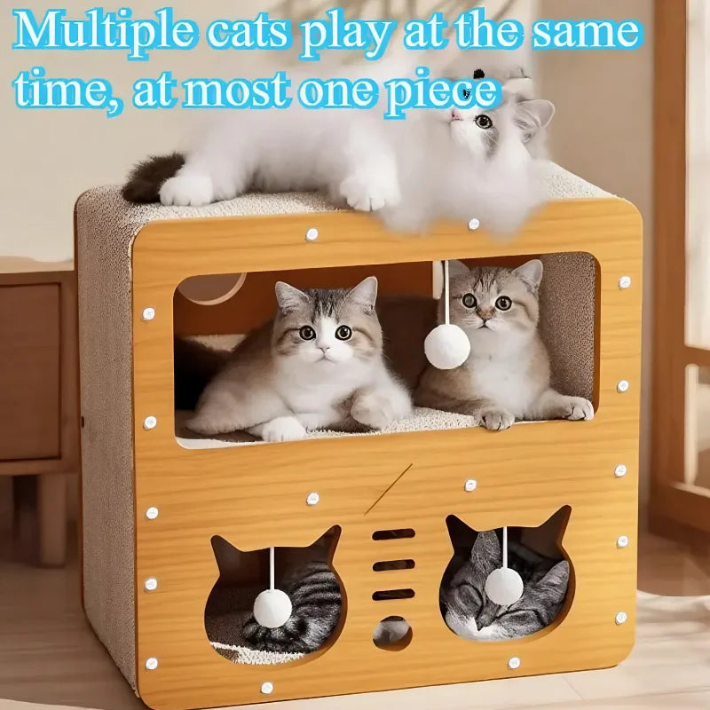 2-in-1 Cat Scratching Board & Post