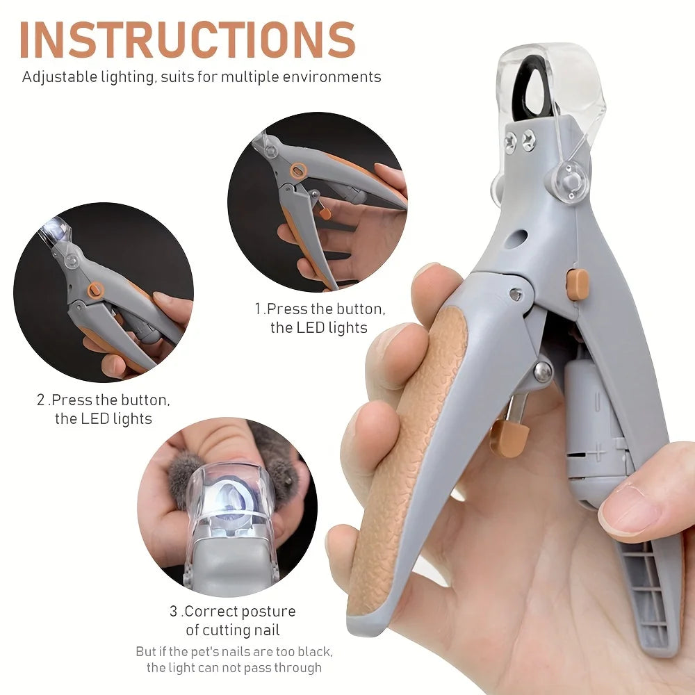 Coupe-ongles professionnel pour animaux de compagnie - Ciseaux en acier inoxydable pour chiens et chats