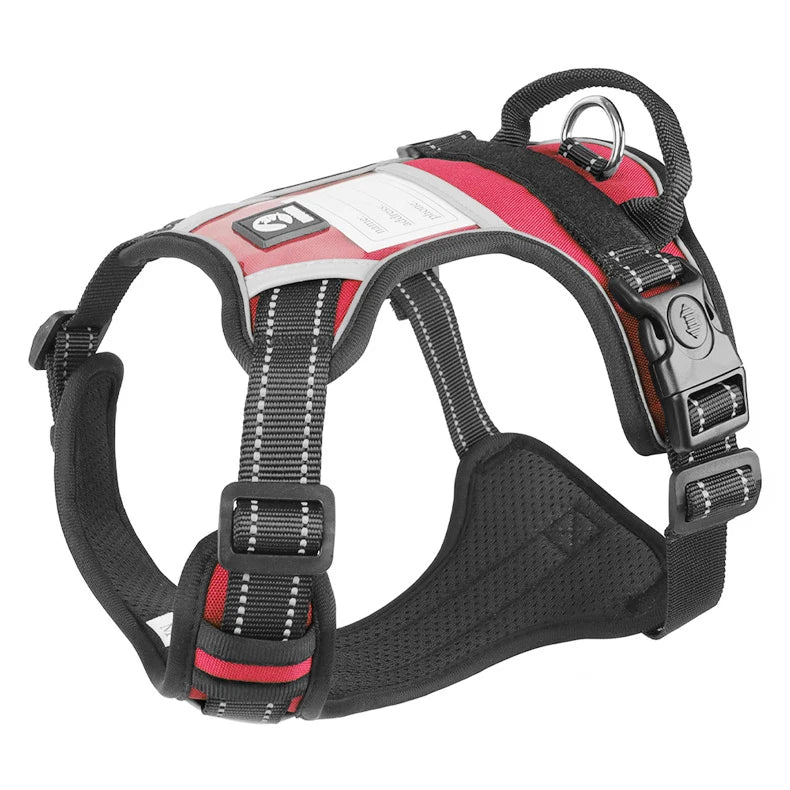 Reflective No-Pull Dog Vest Harness with Name Card
