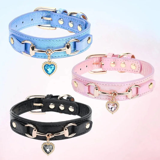 Cat Necklace & Harness Set - Pet Collar with Leash for Kittens & Puppies