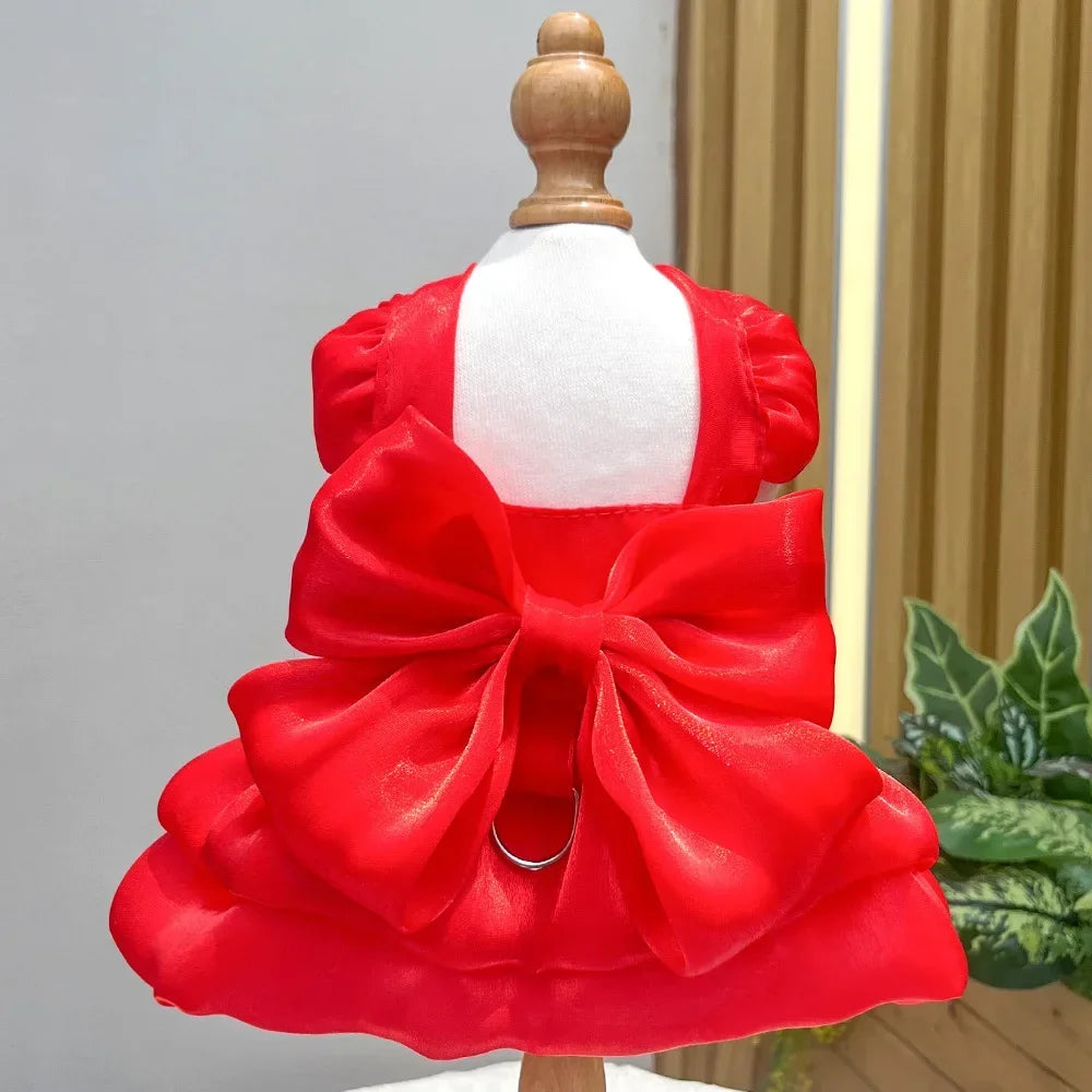 Bowknot Princess Dress for Small Dogs & Cats