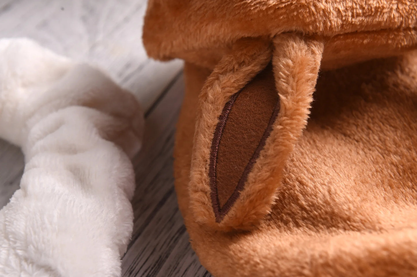 Eevee Anime Cosplay Dog Costume – Kawaii Plush Insulated Coat for Small Dogs
