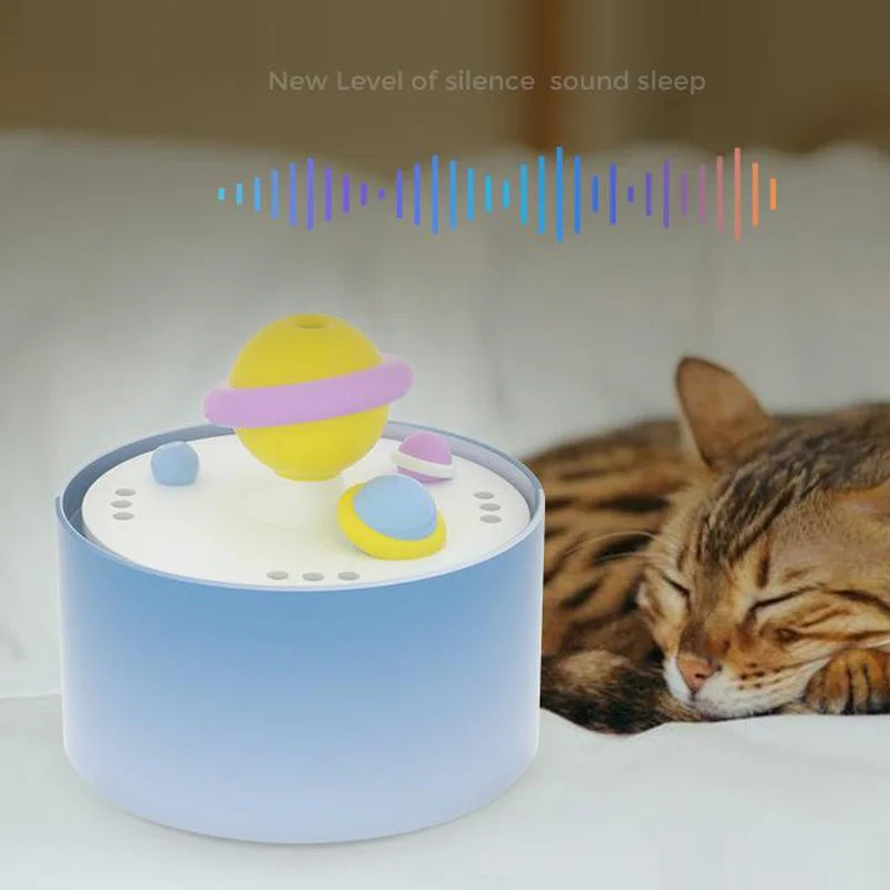 Ceramic Automatic Cat Water Fountain – Silent Circulating Flow with Replaceable Filter