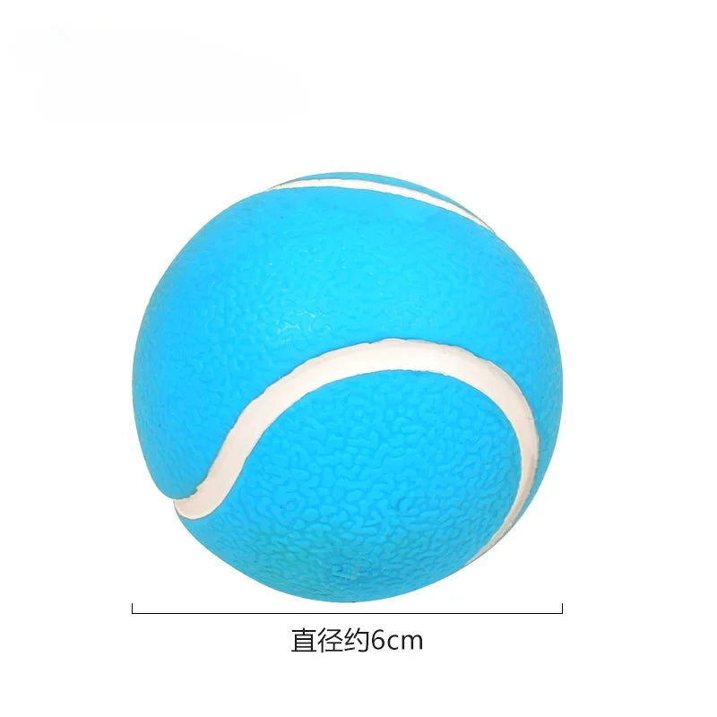 Interactive Squeaky Ball Dog Toy - Teeth Cleaning