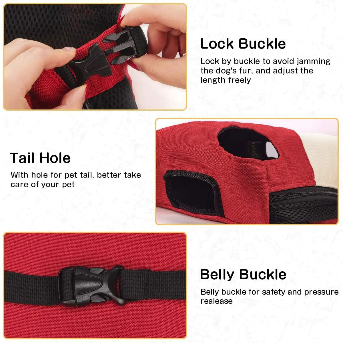 Breathable Mesh Pet Carrier Backpack for Small Dogs & Cats