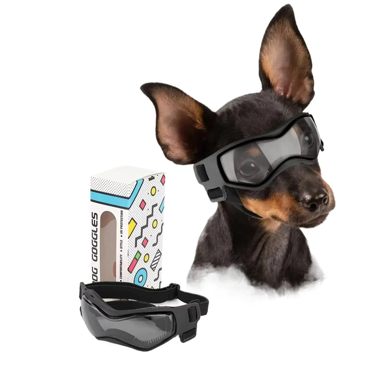 Lunettes pour chien de petite race - Lunettes de soleil de protection UV pour chiots