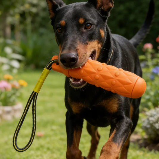 EVA Chew Stick with Rope – Tough Dog Toy