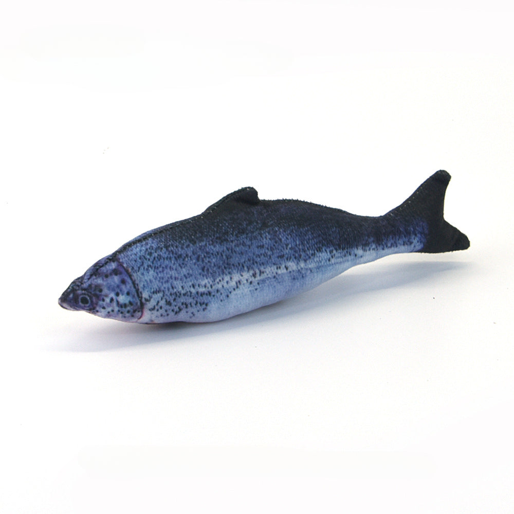 Realistic Plush Fish Cat Toy Pillow
