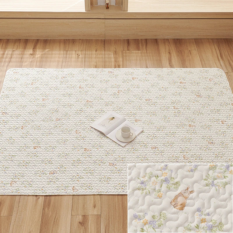 Washable Cotton Pet Floor Mat – Multi-Use Bedding Pad
