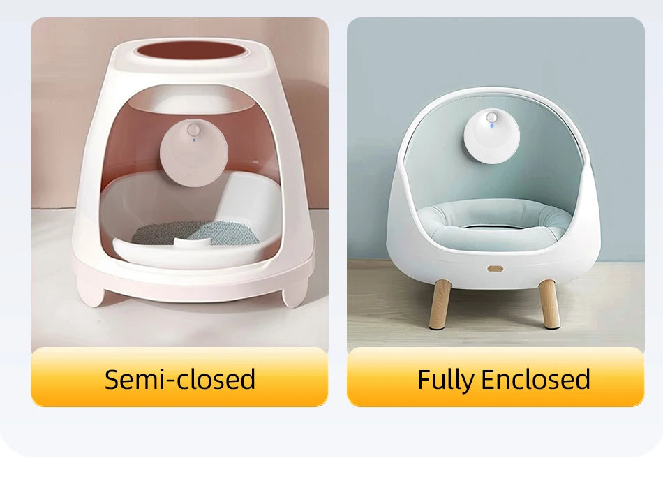 Smart Cat Litter Deodoriser — 4000mAh Automatic Odour Purifier for Litter Boxes