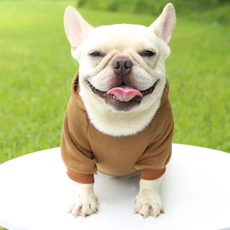 Manteau à capuche en polaire pour chien | Veste sweat chaude d'automne et d'hiver pour petits chiens et chats
