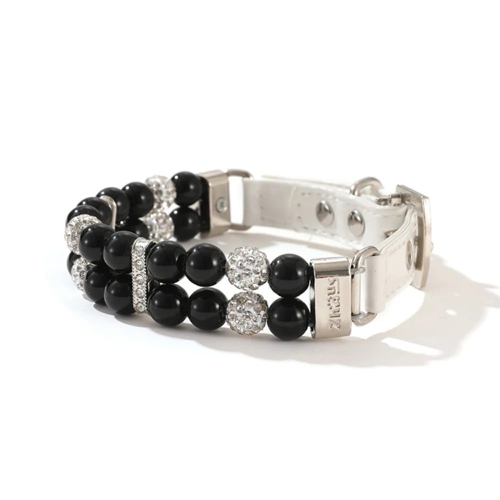 Pearl & Rhinestone Pet Collar for Cats & Dogs