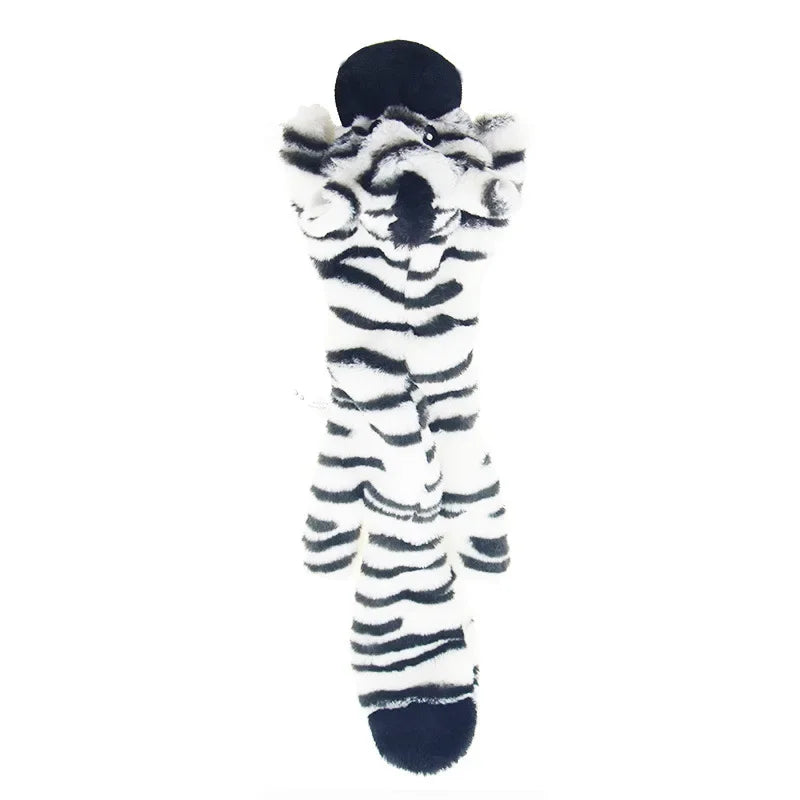 Jouet pour chien en peluche crocodile couineur avec papier froissé