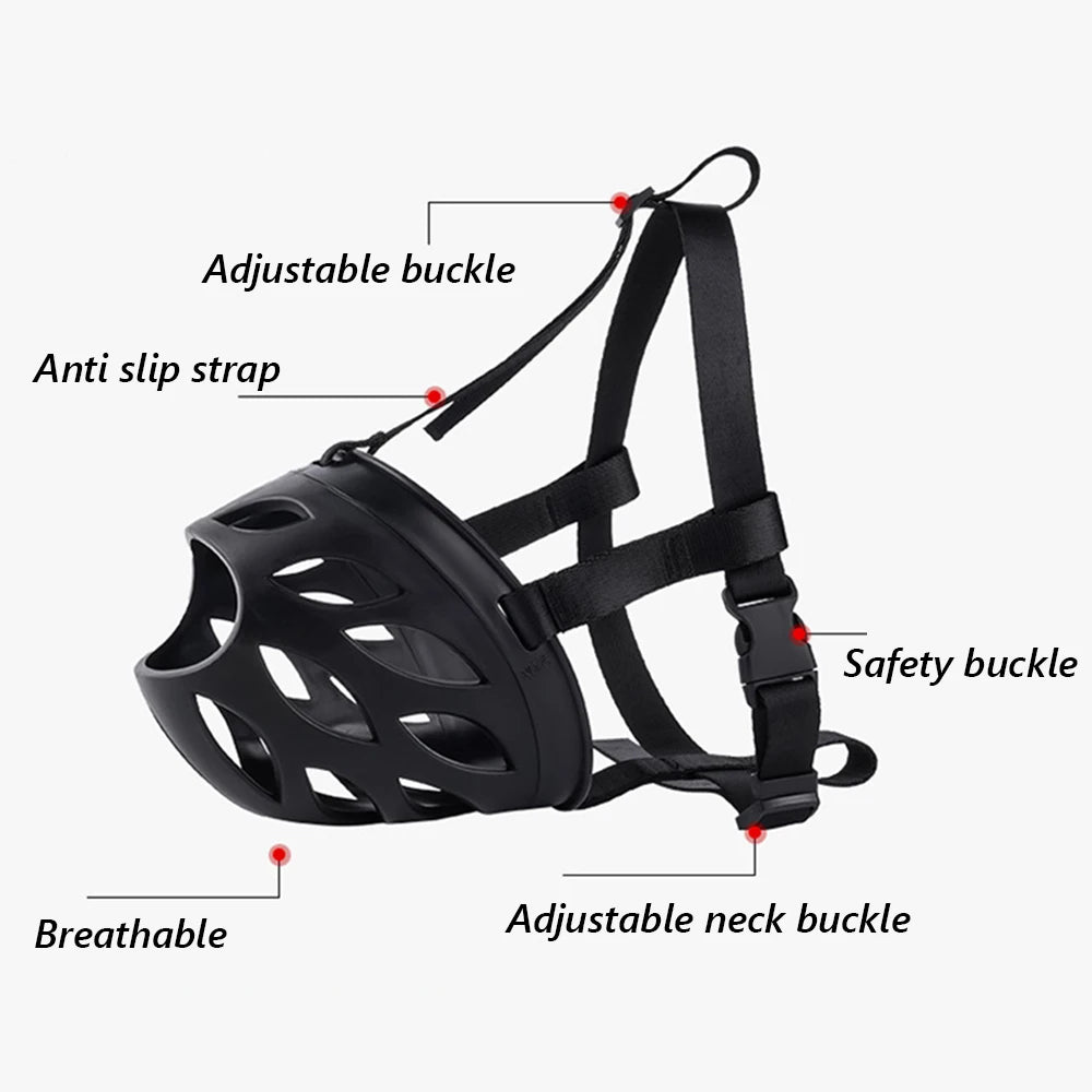 Breathable Anti-Bite Dog Muzzle with Open Nose