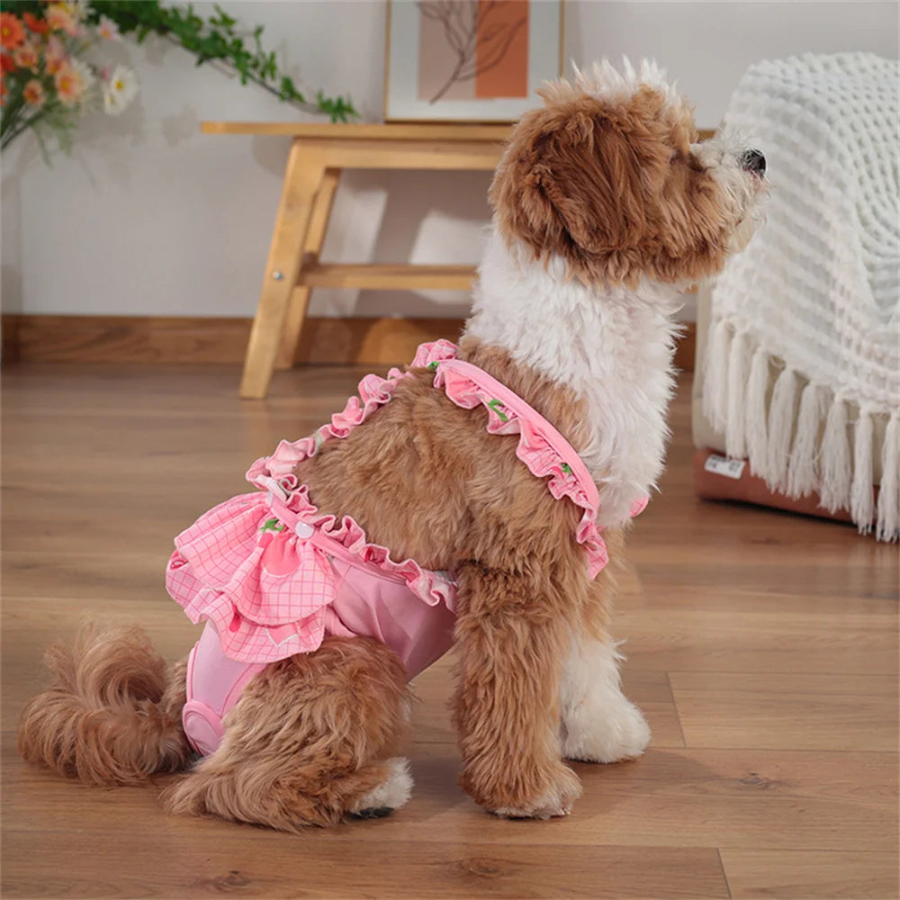 Female Dog Physiological Pants with Cute Print