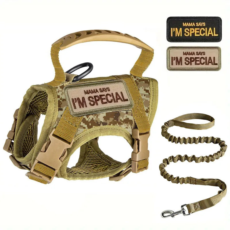 Tactical Vest Harness for Cats & Small Dogs with Bonus Stickers