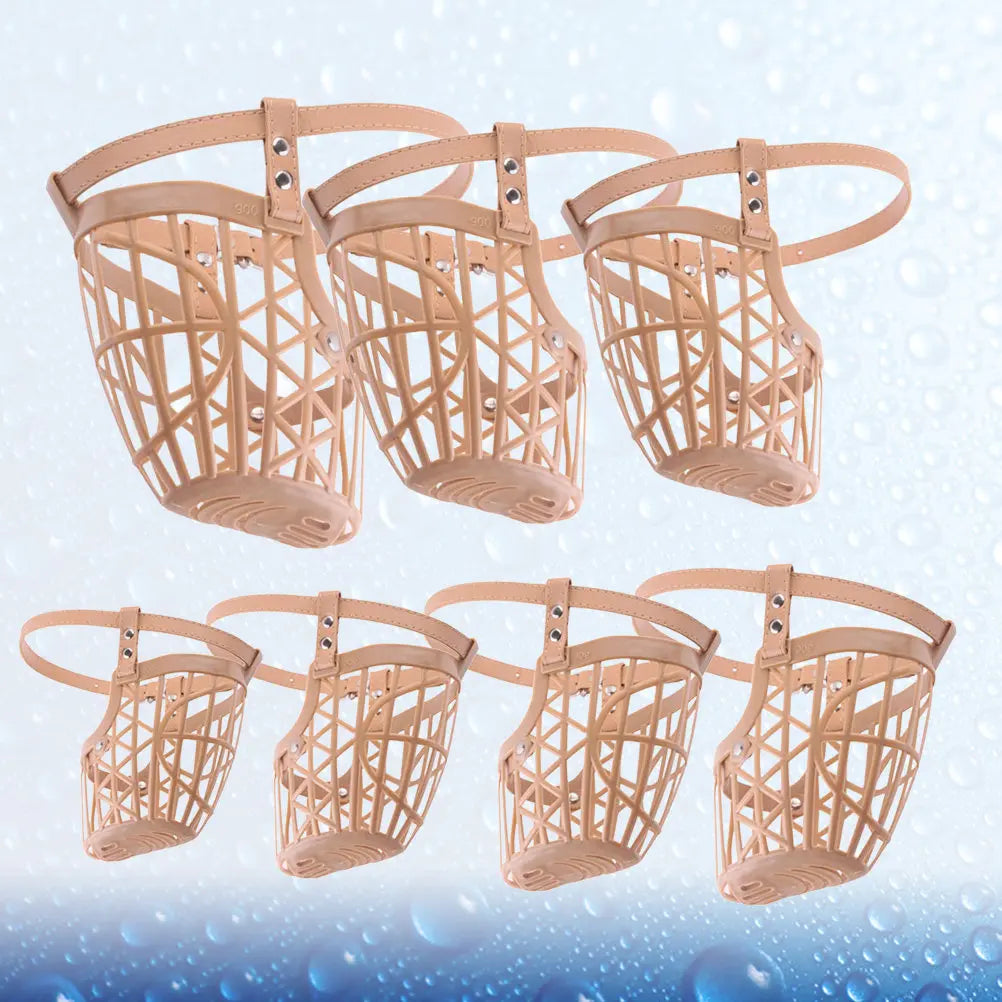 Basket Dog Muzzle Set with Adjustable Straps